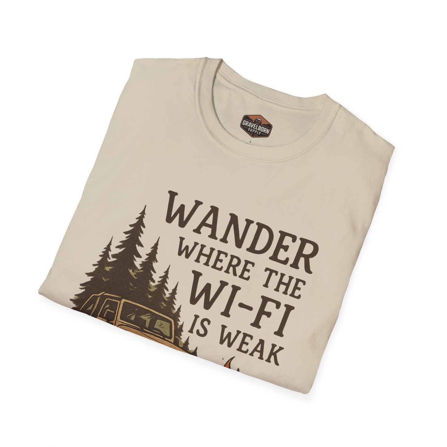 'Where the Wi-Fi is Weak' Jeep T-Shirt