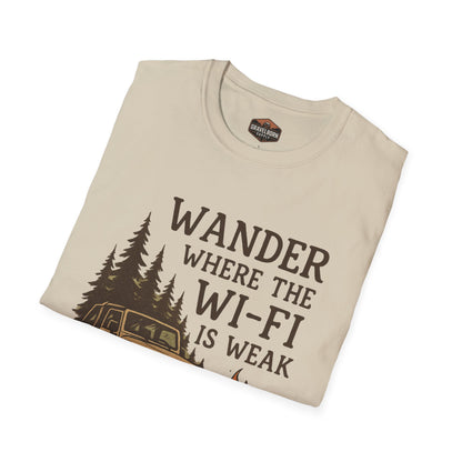 'Where the Wi-Fi is Weak' Jeep T-Shirt