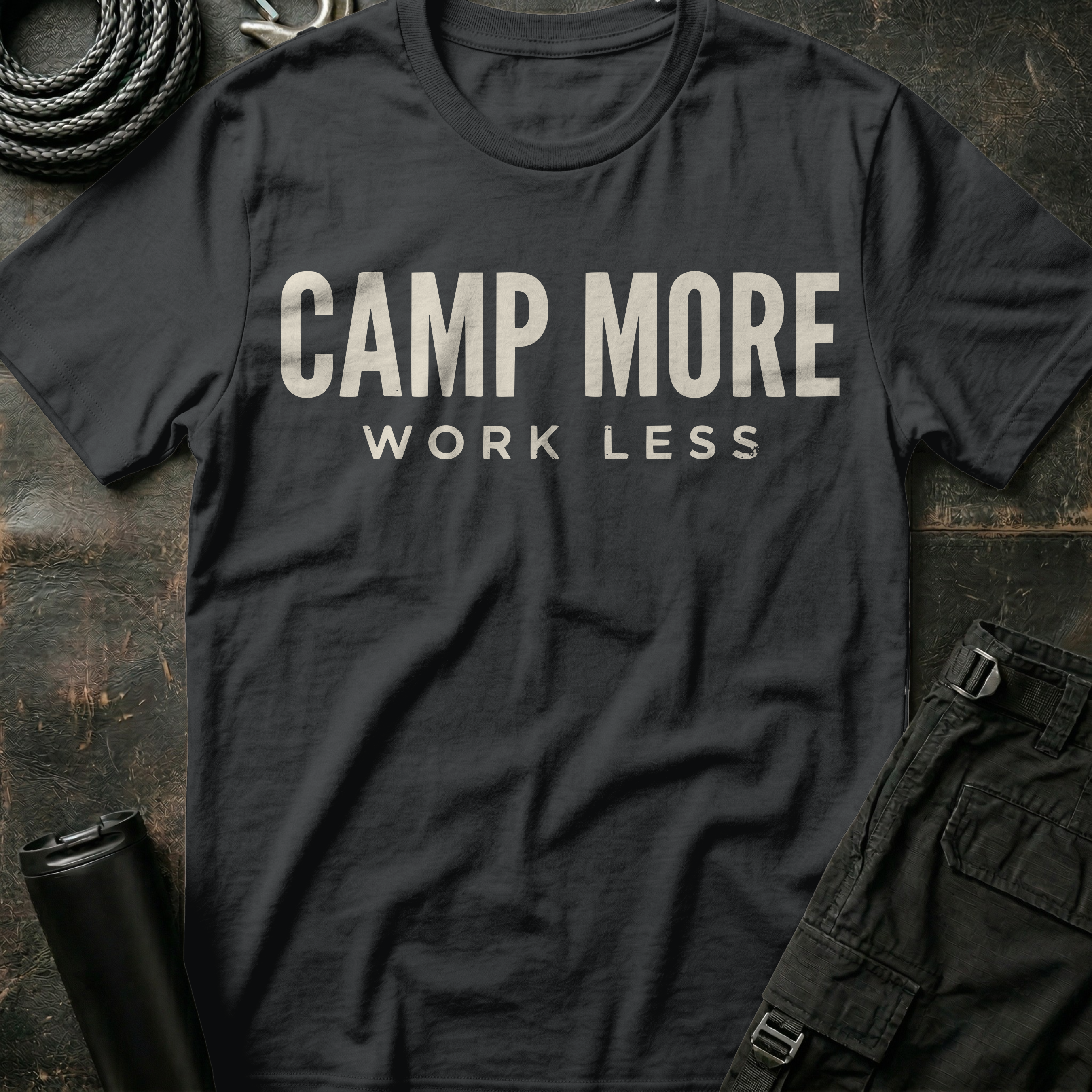 Camp More Work Less T-Shirt