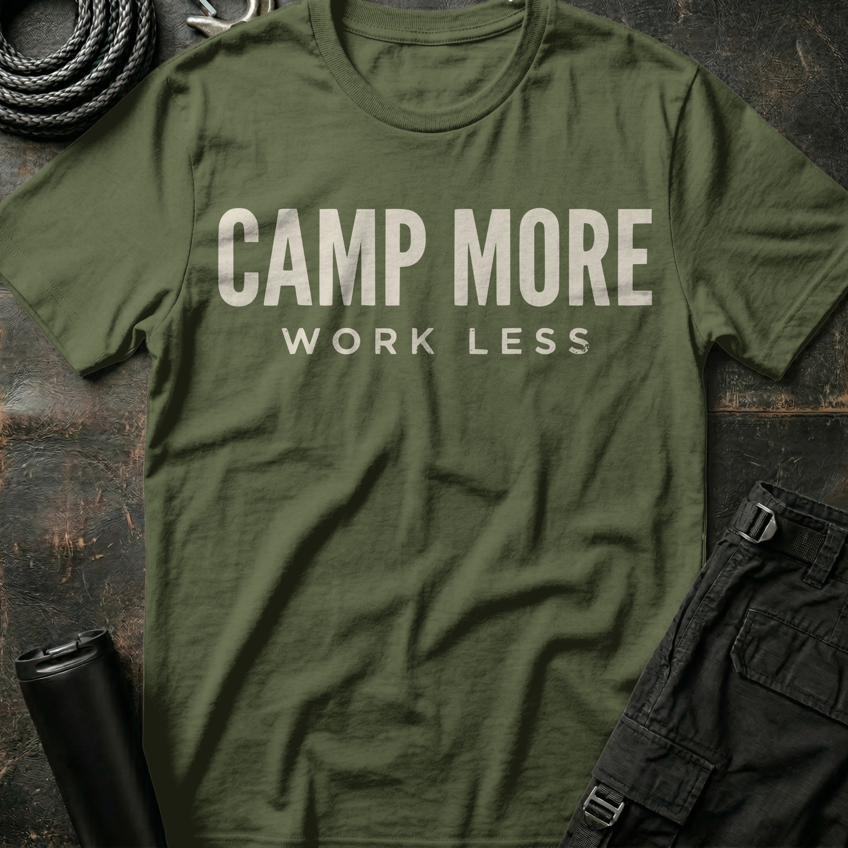 Camp More Work Less T-Shirt