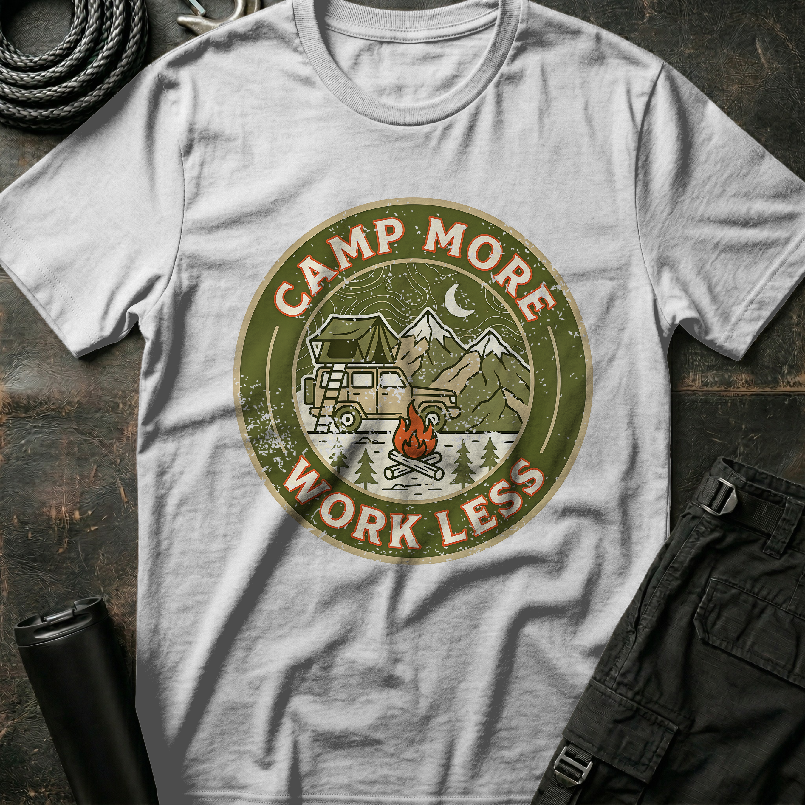 Camp More Work Less T-Shirt