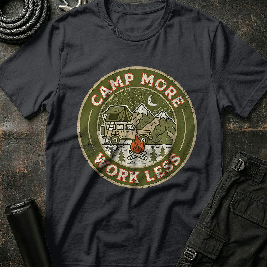 Camp More Work Less T-Shirt