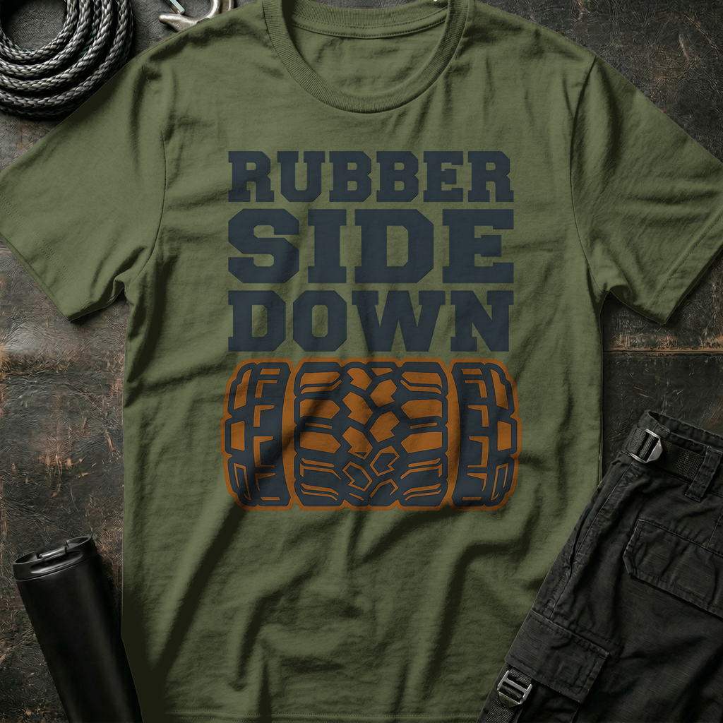 Rubber Side Down T-Shirt