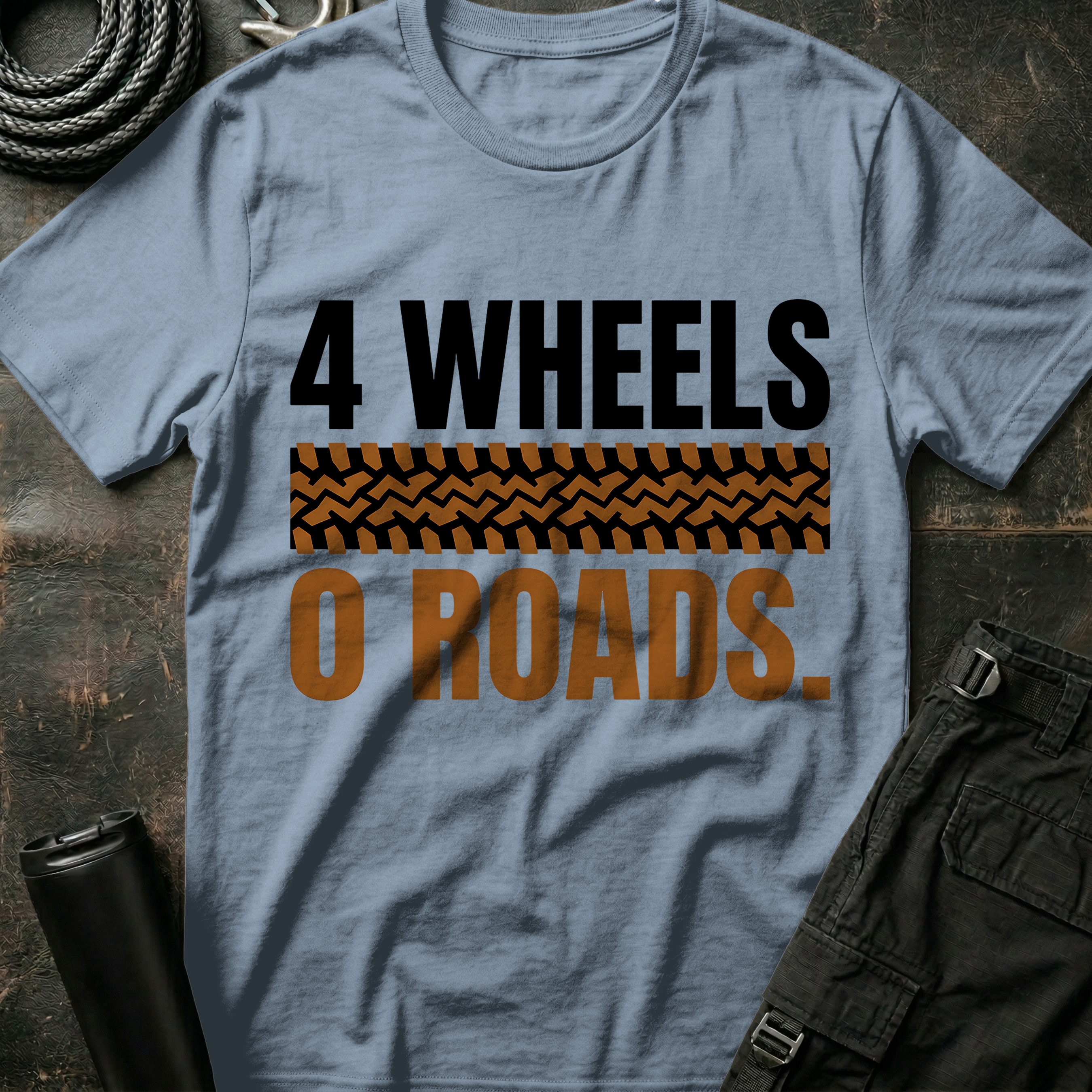4 Wheels No Roads T-Shirt