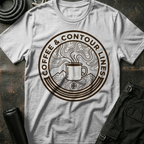 Coffee and Contour Lines T-Shirt