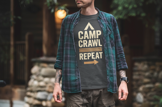 CAMP-CRAWL-REPEAT - Off-Road Unisex T-Shirt