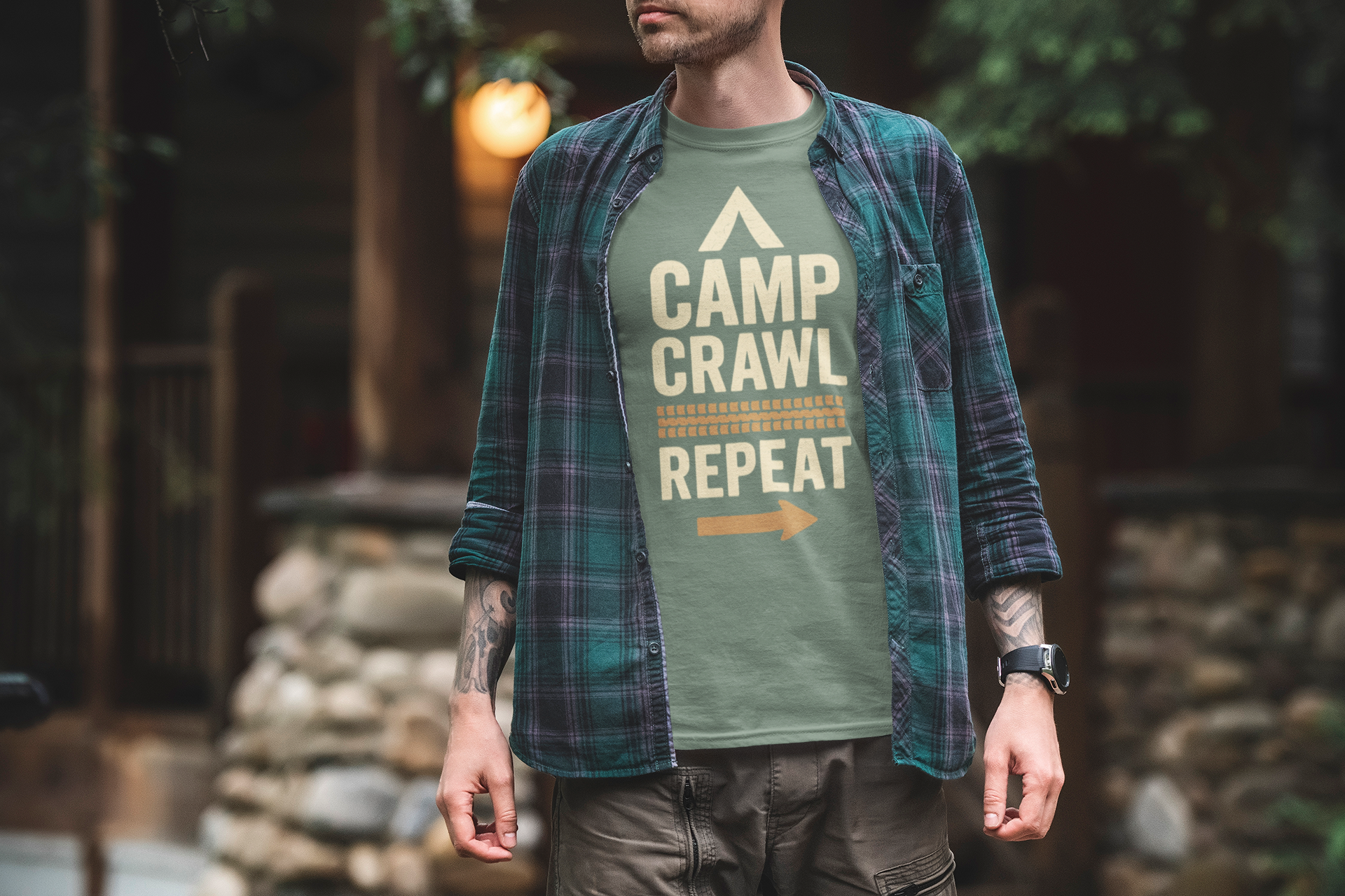 CAMP-CRAWL-REPEAT - Off-Road Unisex T-Shirt