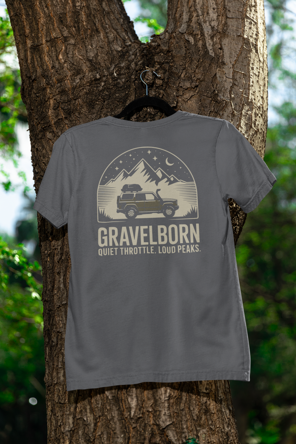 GravelBorn Night Ops T-Shirt - Nighttime Overlanding Adventure Apparel